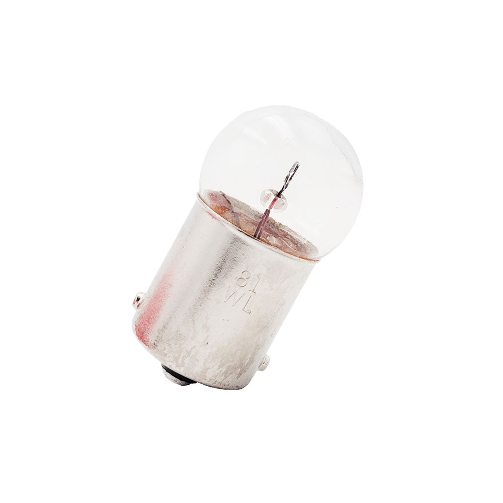 Wamco WL-81 miniature aircraft lamp with G6 globular glass bulb and metal base