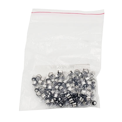 Bulk package of 100 Wamco WL-3071 subminiature aircraft lamps, T-1 midget flange base, 5V 60mA