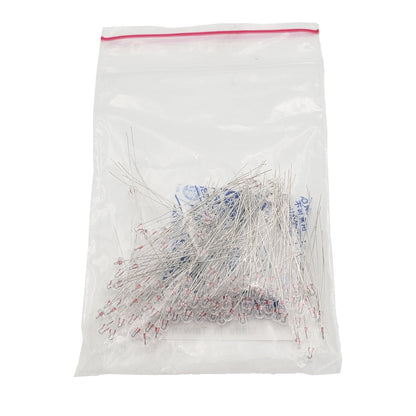 Bulk bag of 100 Wamco 7152AS15 subminiature aircraft lamps with wire leads and desiccant pack