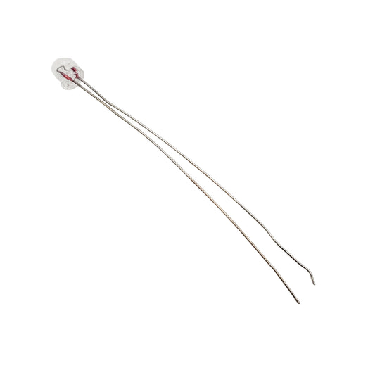 Wamco 7152AS15 T-1 subminiature aircraft lamp with clear glass bulb and dual wire leads