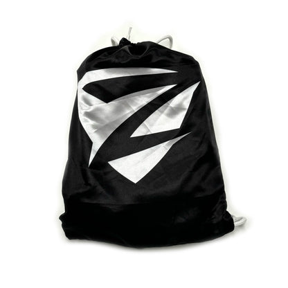 Zed Honra Women’s Alpha Gi – Back View of Black Gi Carry Bag with Drawstring Closure
