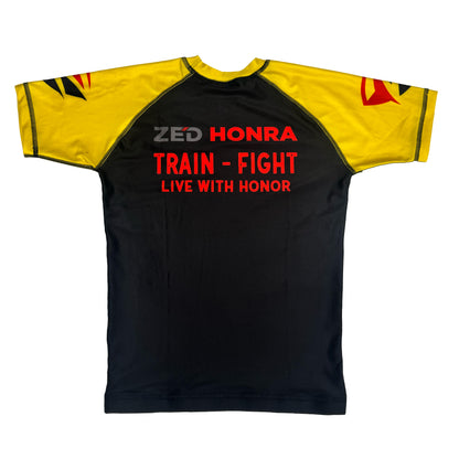 Zed Honra Model 1R Youth Ranked Rash Guard – IBJJF Legal – Black