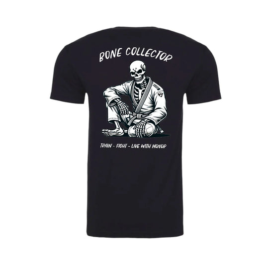 Zed Honra ‘Bone Collector’ Jiu-Jitsu Black T-Shirt – Back View