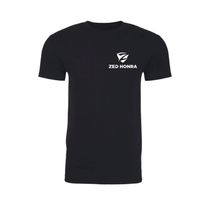 Zed Honra ‘Bone Collector’ Jiu-Jitsu Black T-Shirt – Front View