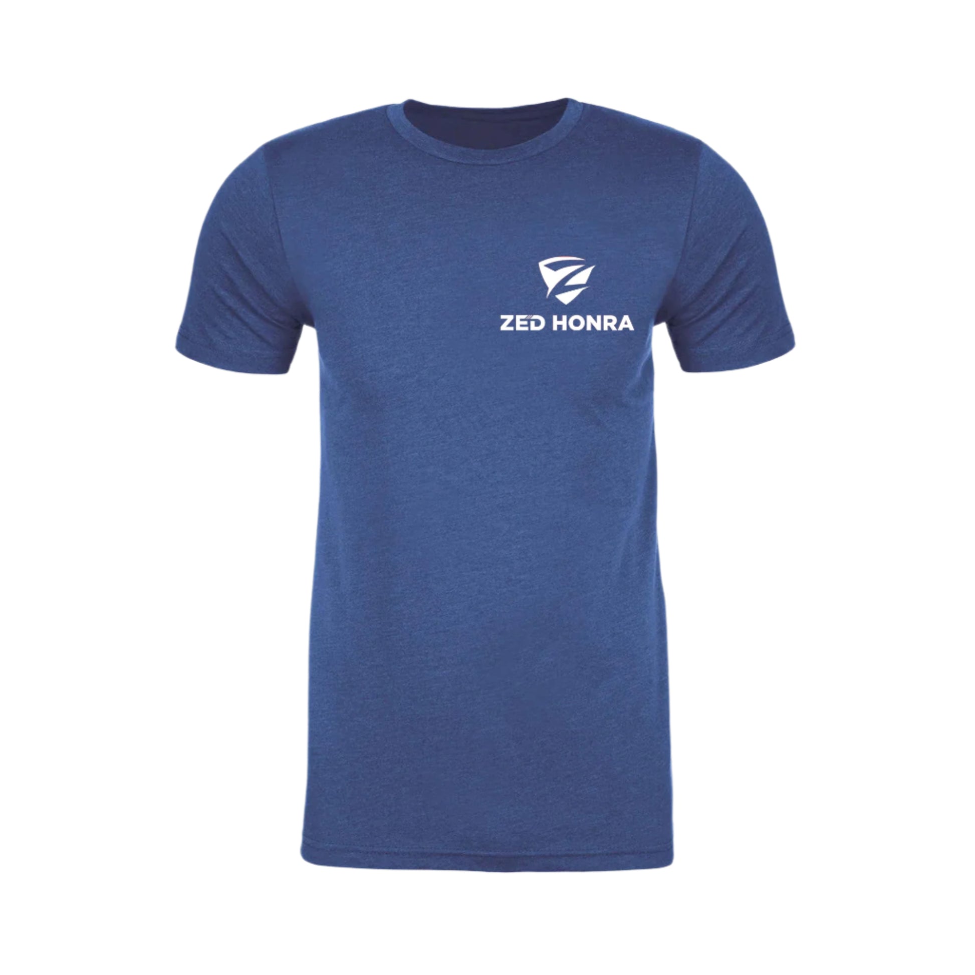 Zed Honra ‘Bone Collector’ Jiu-Jitsu Royal Blue T-Shirt – Front View