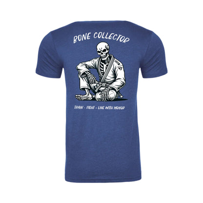 Zed Honra ‘Bone Collector’ Jiu-Jitsu Royal Blue T-Shirt – Back View