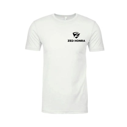 Zed Honra ‘Bone Collector’ Youth Jiu-Jitsu T-Shirt in Heather White – Front View
