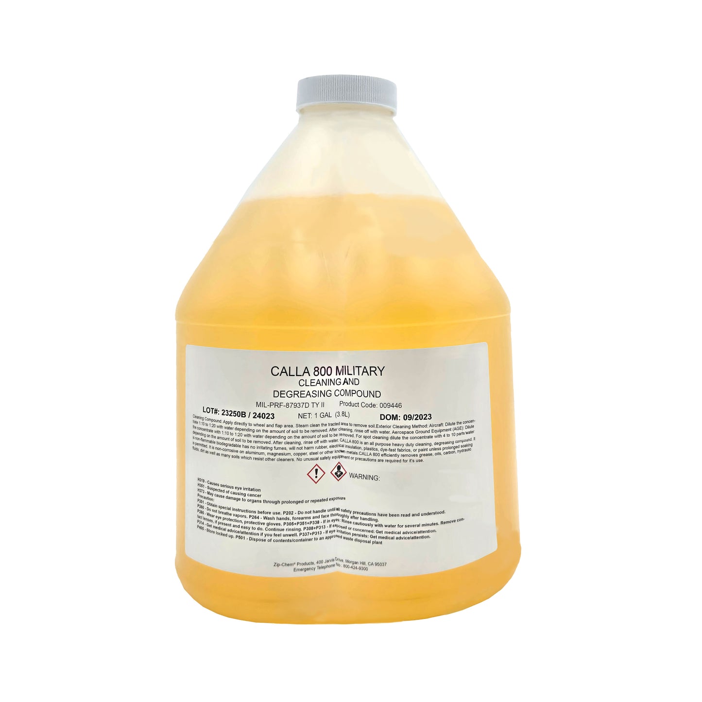 Zip Chem Calla 800 Military Exterior Water Base Cleaner 1 Gallon Jug