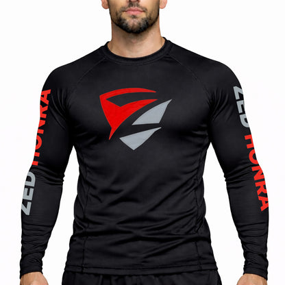 Zed Honra - Men's "Model 1" Rash Guard on Model