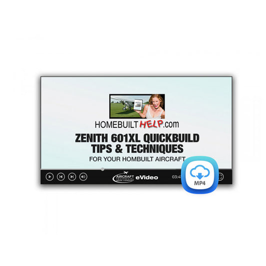 Zenith 601XL Quickbuild Tips and Techniques video download covering landing gear and wheel assembly procedures