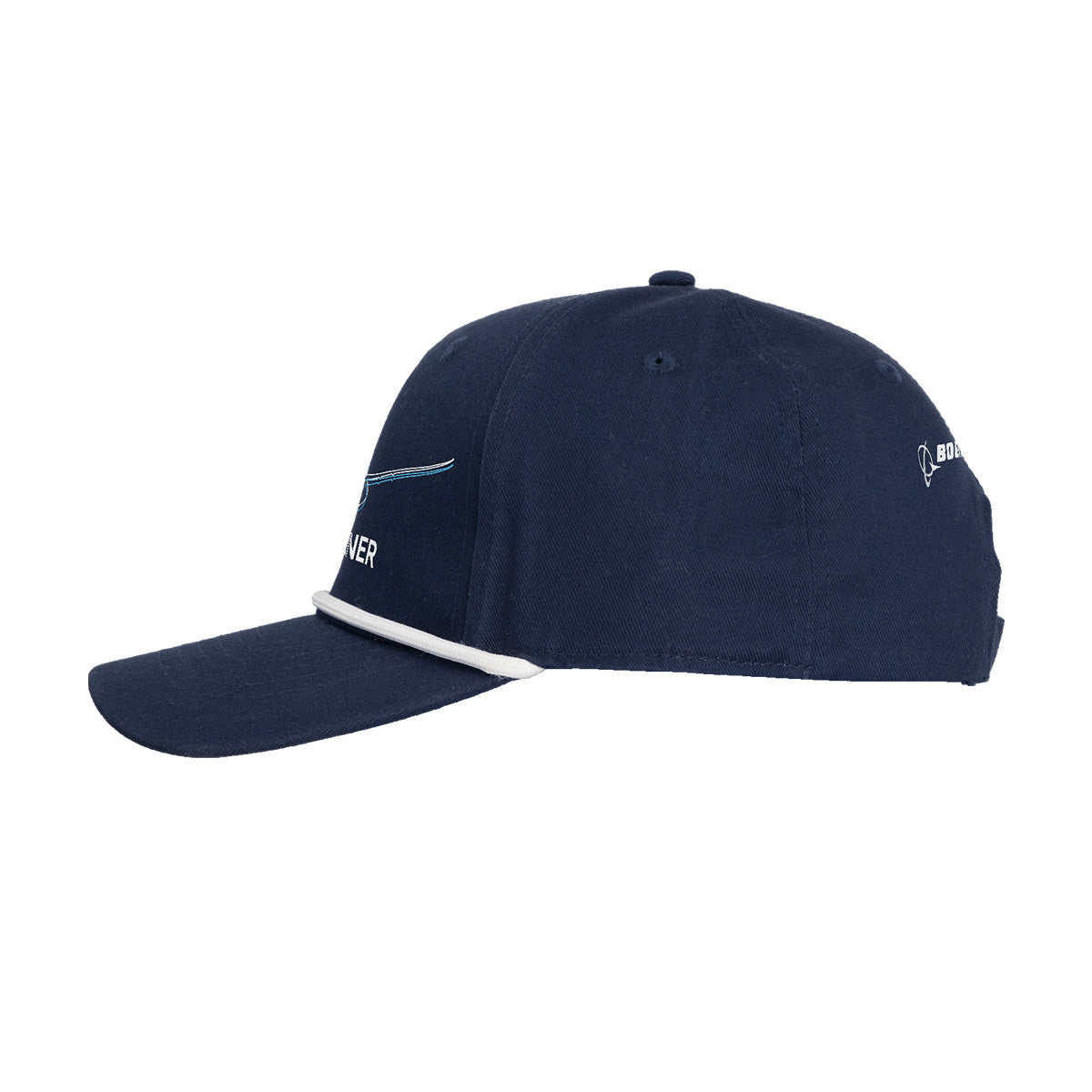 Boeing 787 Dreamliner 15th Anniversary Rope Hat side view with rope trim