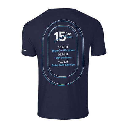 Boeing 787 Dreamliner 15th Anniversary Unisex T-Shirt - alternate view 1