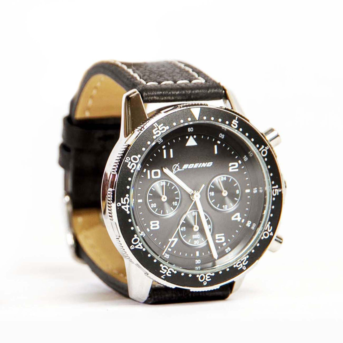 Boeing Black Leather Watch