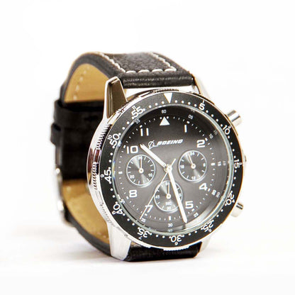 Boeing Black Leather Watch