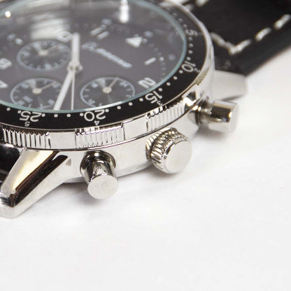 Boeing Black Leather Watch - alternate view 1