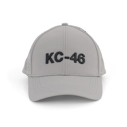 Boeing KC-46A Pegasus Series Hat in grey with embroidered KC-46A aircraft design