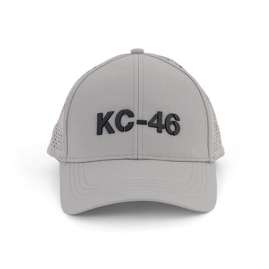 Boeing KC-46A Pegasus Series Hat in grey with embroidered KC-46A aircraft design