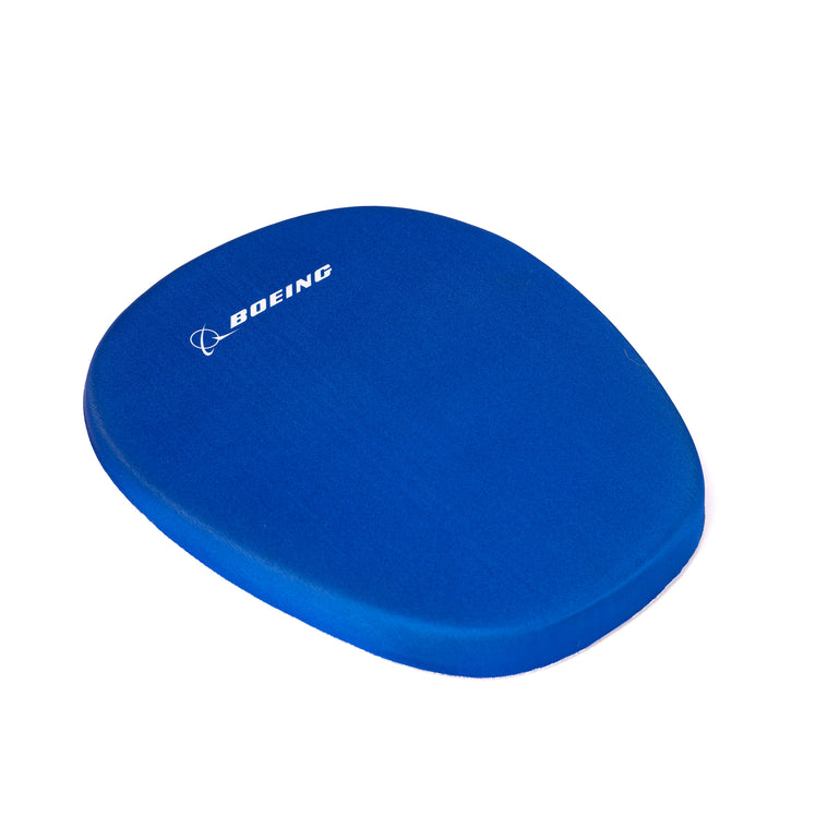 Boeing Memory Sponge Mousepad blue aviation desk mouse pad angled view