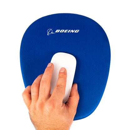 Boeing Memory Sponge Mousepad blue aviation mouse pad side view