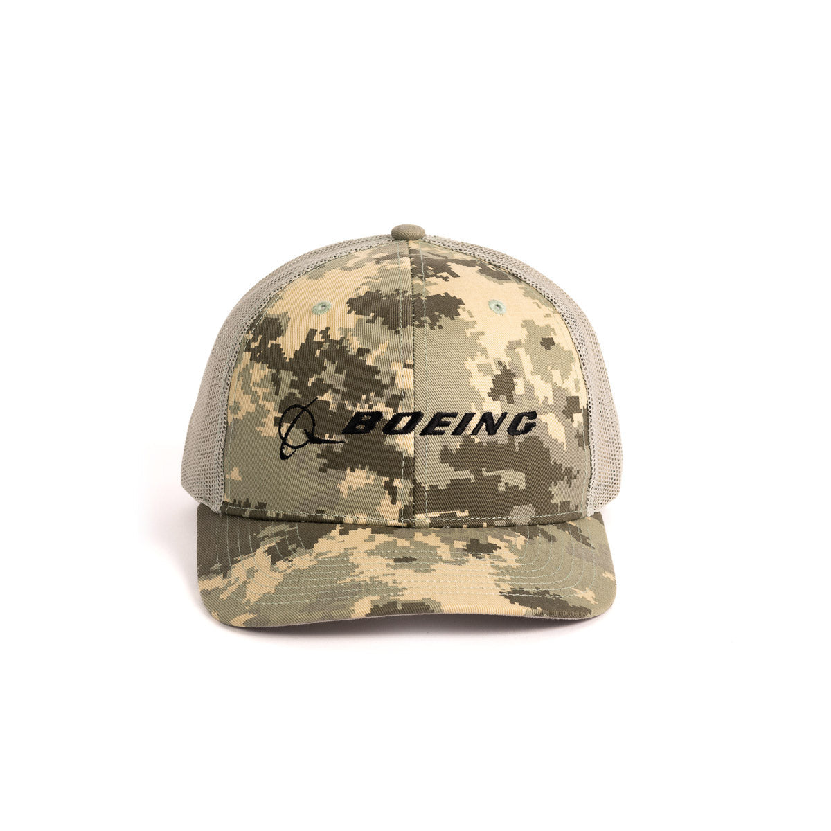 Boeing Signature Logo Digital Camo Trucker Hat - image 2