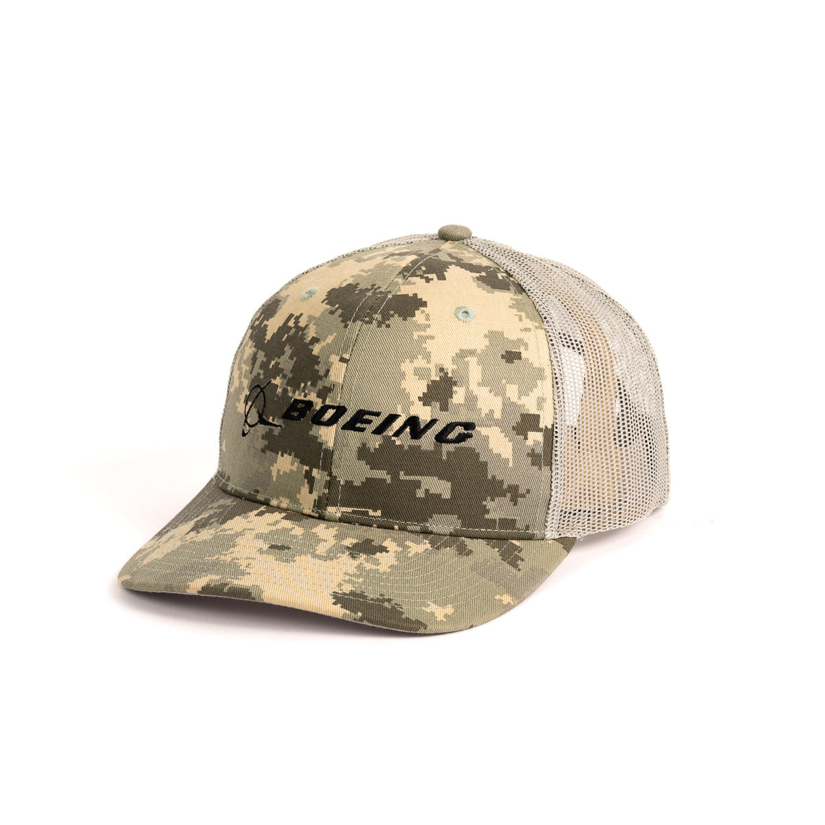 Boeing Signature Logo Digital Camo Trucker Hat - image 3