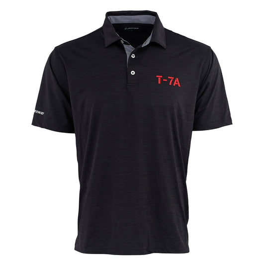 Boeing T-7A Red Hawk Series Men’s Polo in black