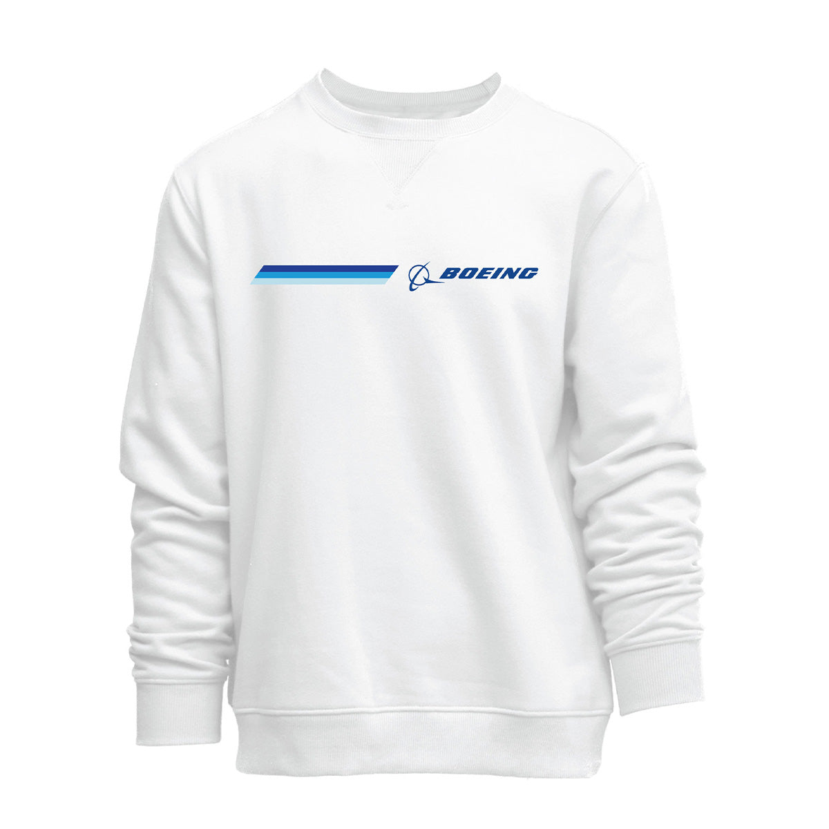 Boeing Unisex Signature Logo Stripe Crewneck Sweatshirt - alternate view 1