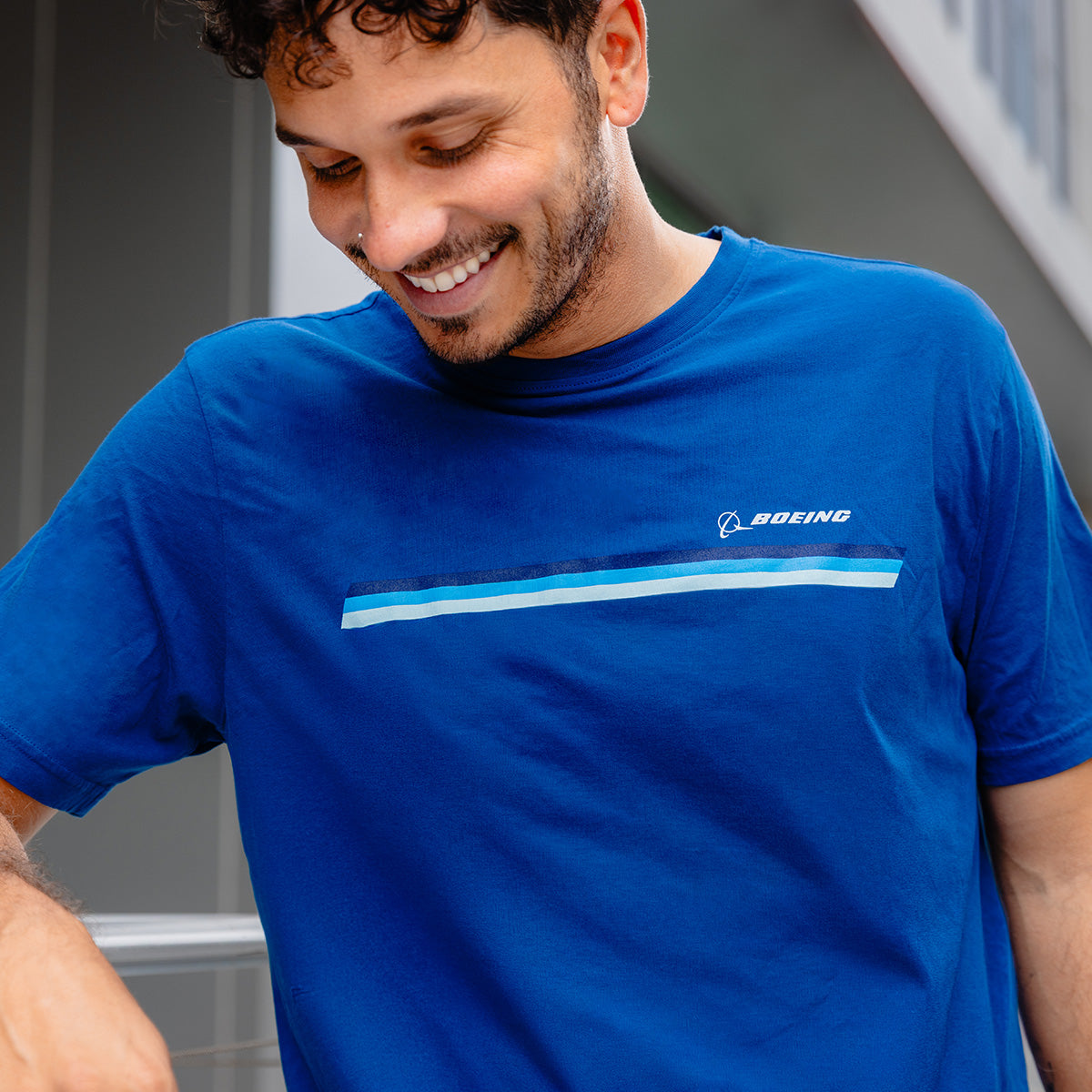 Boeing Unisex Signature Logo Stripe T-Shirt - alternate view 2