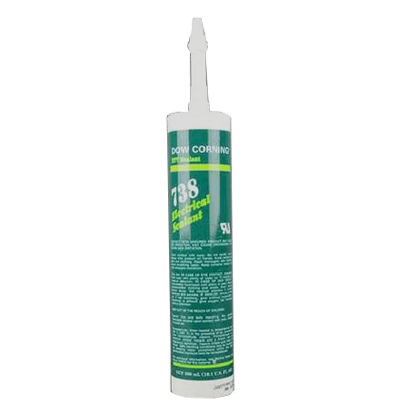 10.1oz cartridge of DOWSIL™ 738 Electrical Sealant in original Dow Corning packaging