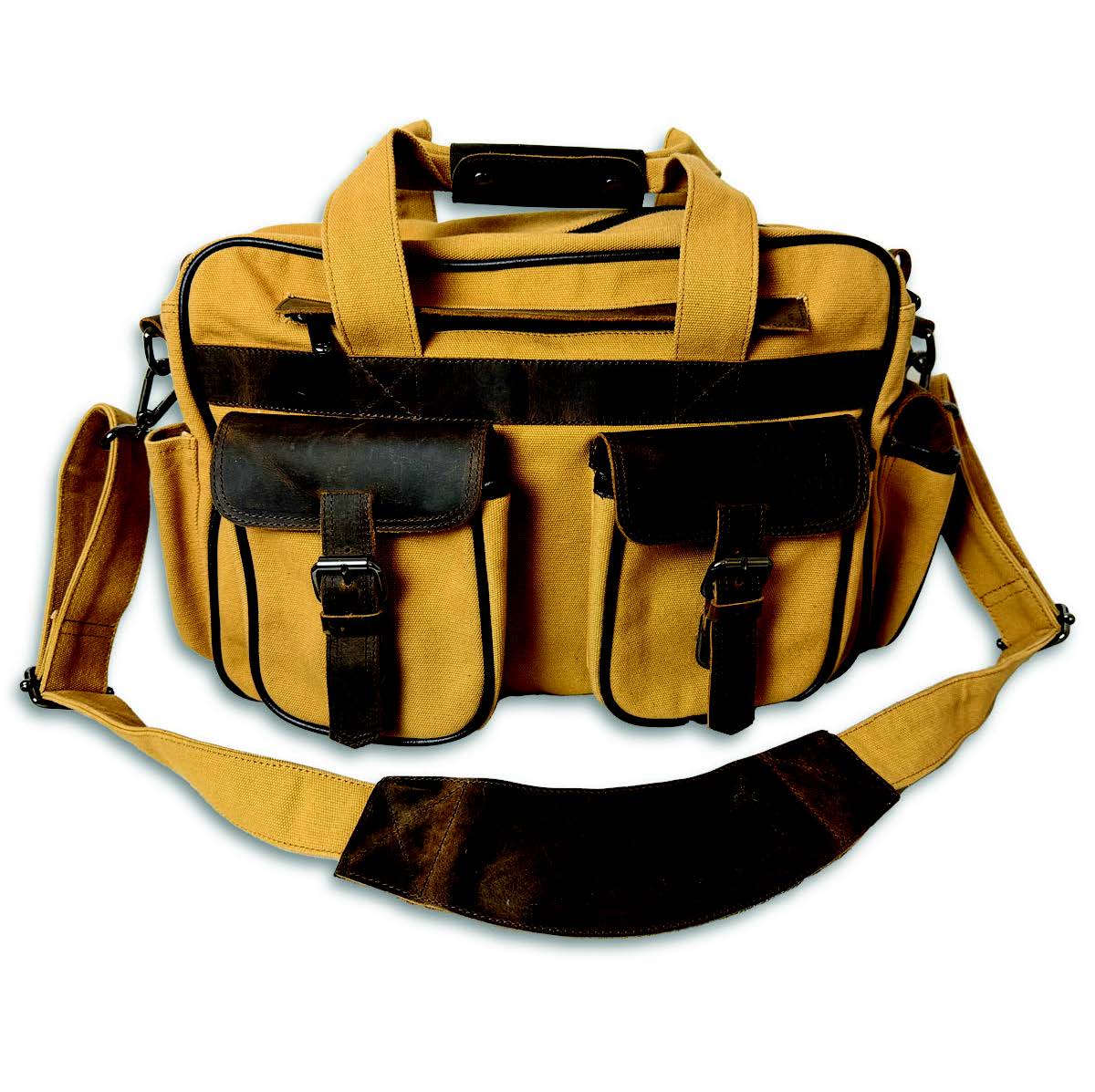 Flight Outfitters Bush Pilot Folio Bag 2.0 brown canvas pilot iPad bag