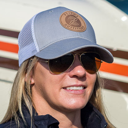 Flight Outfitters Cloud Cruiser Hat worn by pilot outdoors
