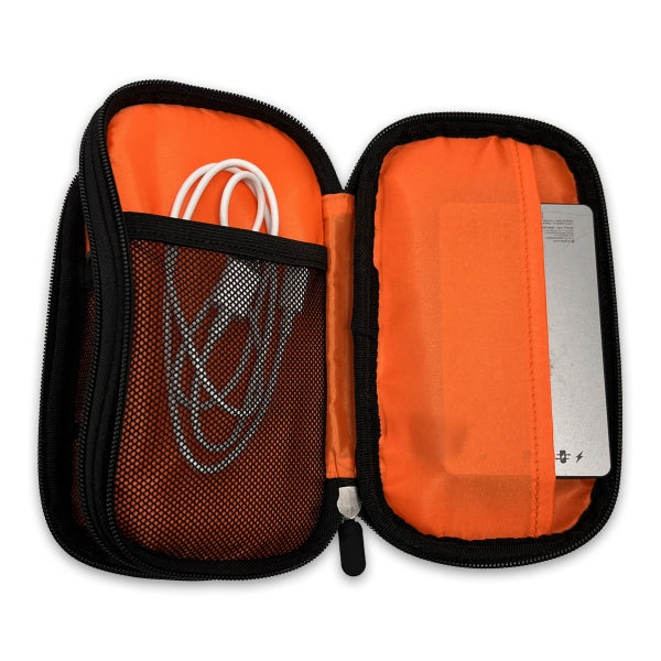 Flight Outfitters Cord Organizer open showing cable storage pockets