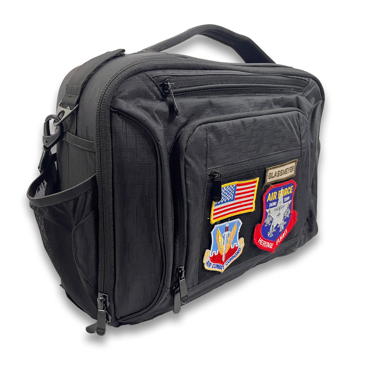 Flight Outfitters Flight Deck Pro pilot flight bag with morale patch panel