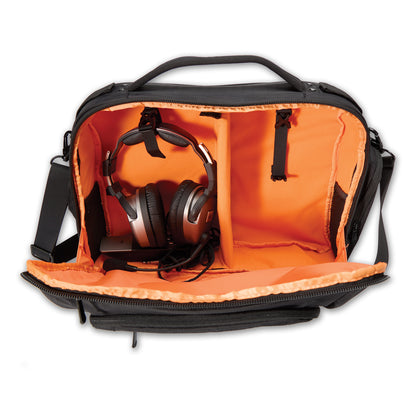 Flight Outfitters Flight Deck Pro flight bag cockpit use with pilot gear