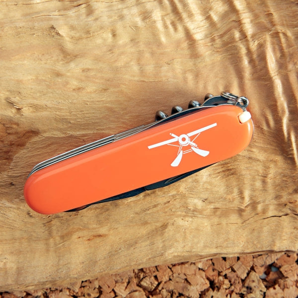 Flight Outfitters Sidekick Pocketknife closed orange handle EDC knife