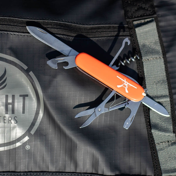 Flight Outfitters Sidekick Pocketknife compact EDC knife in flight bag pocket