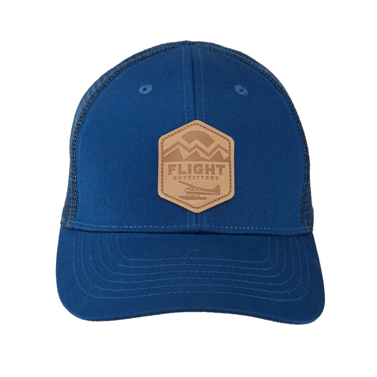 Flight Outfitters Wild Blue Yonder Hat front logo patch detail
