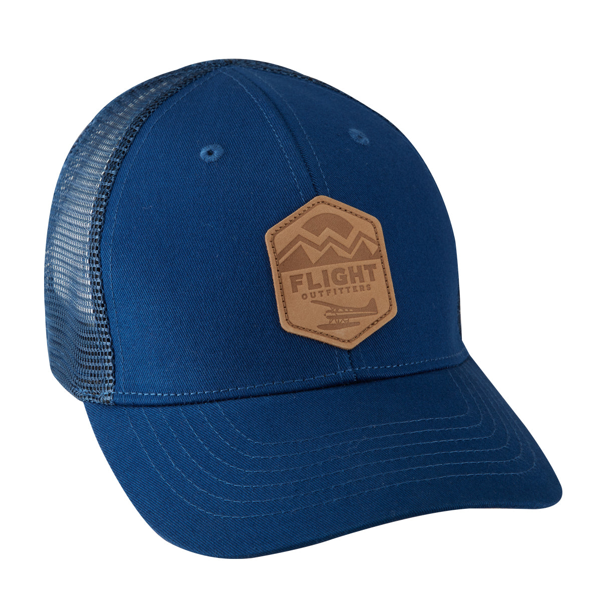 Flight Outfitters Wild Blue Yonder Hat aviation trucker pilot cap front view