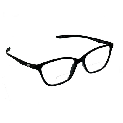 Flying Eyes Athene bifocal matte black clear three quarter