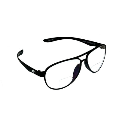 Flying Eyes Cooper Aviator bifocal sunglasses CPN-MB-CLR frame and lens
