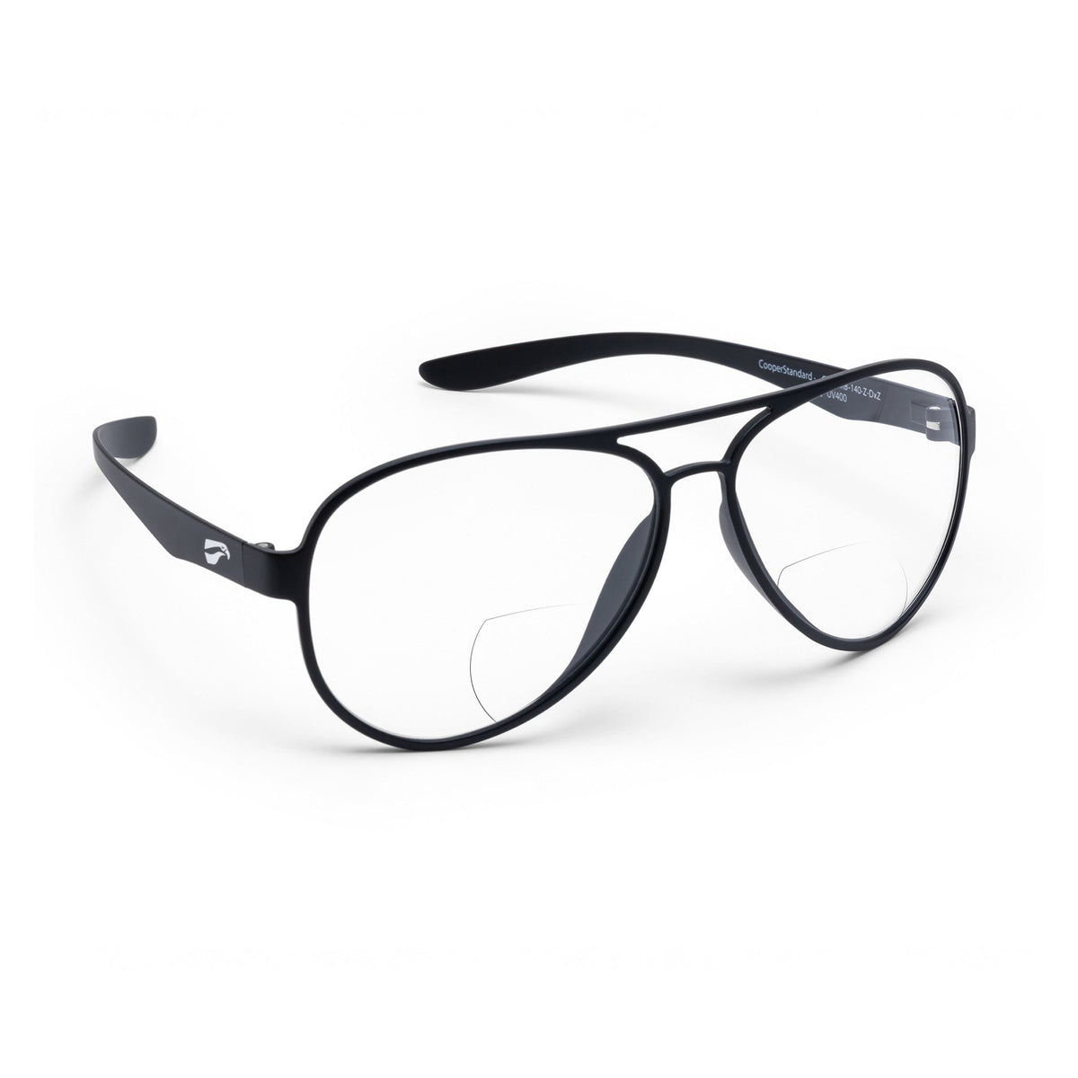 Flying Eyes Cooper Aviator bifocal sunglasses CPR-MB-CLR frame and lens
