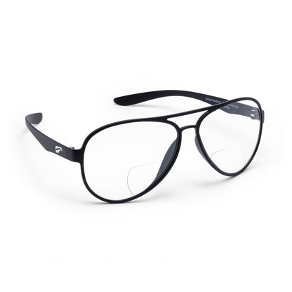Flying Eyes Cooper Aviator bifocal sunglasses CPR-MB-CLR frame and lens