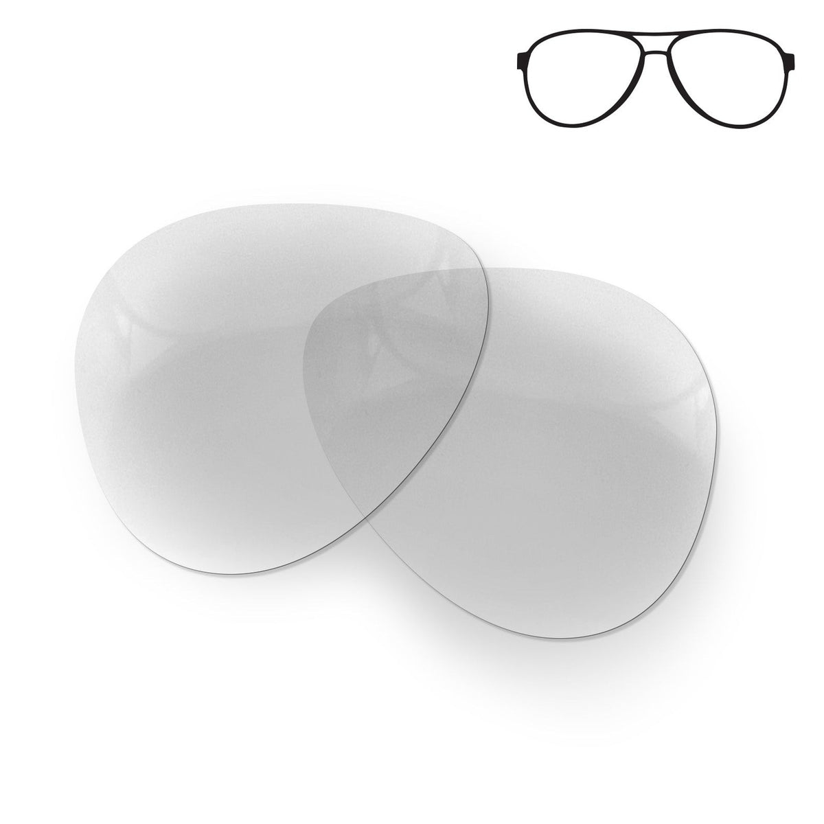 Flying Eyes Cooper Aviator replacement lenses, standard clear