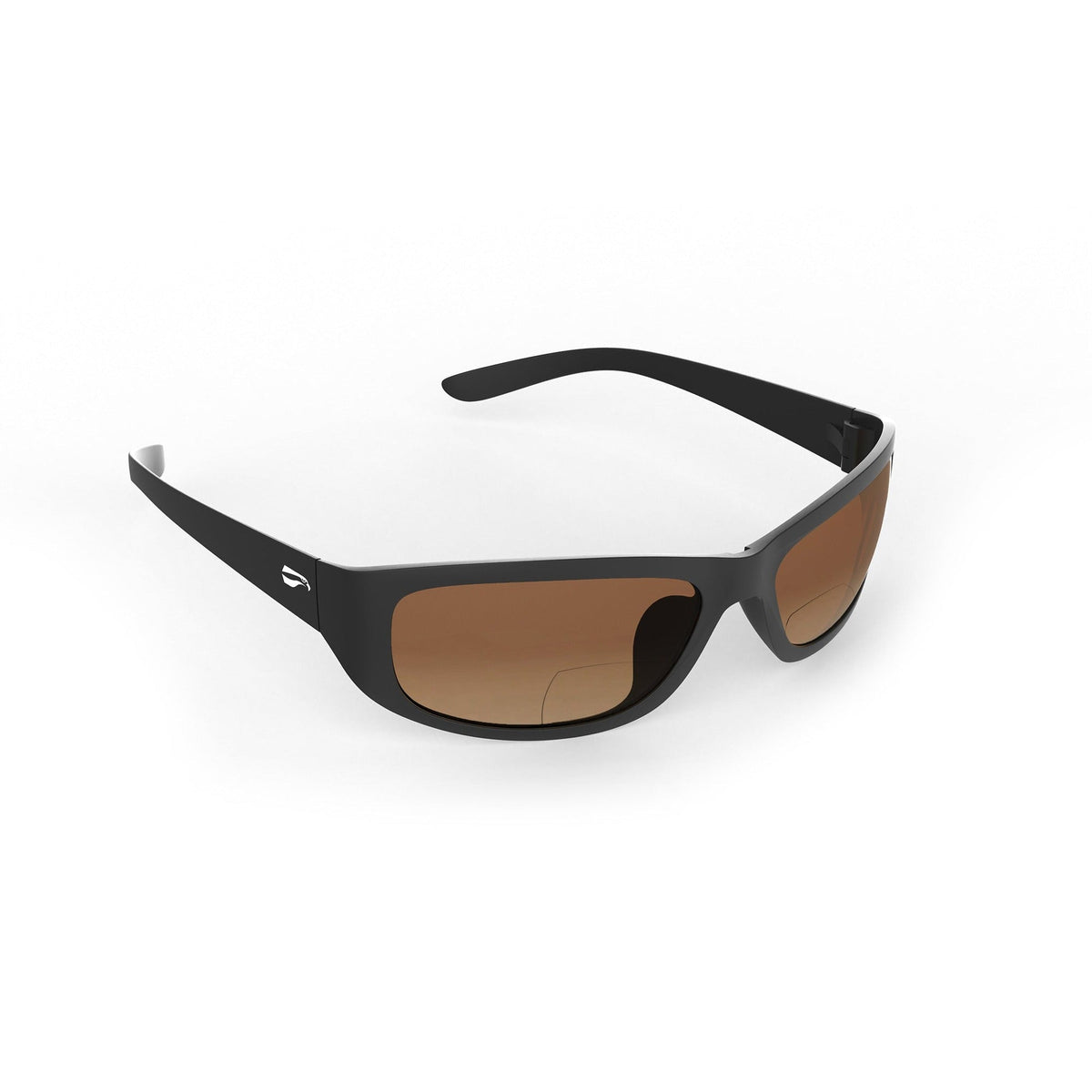 Flying Eyes Golden Eagle Sport Narrow Matte Black bifocal sunglasses with Gradient Copper lenses