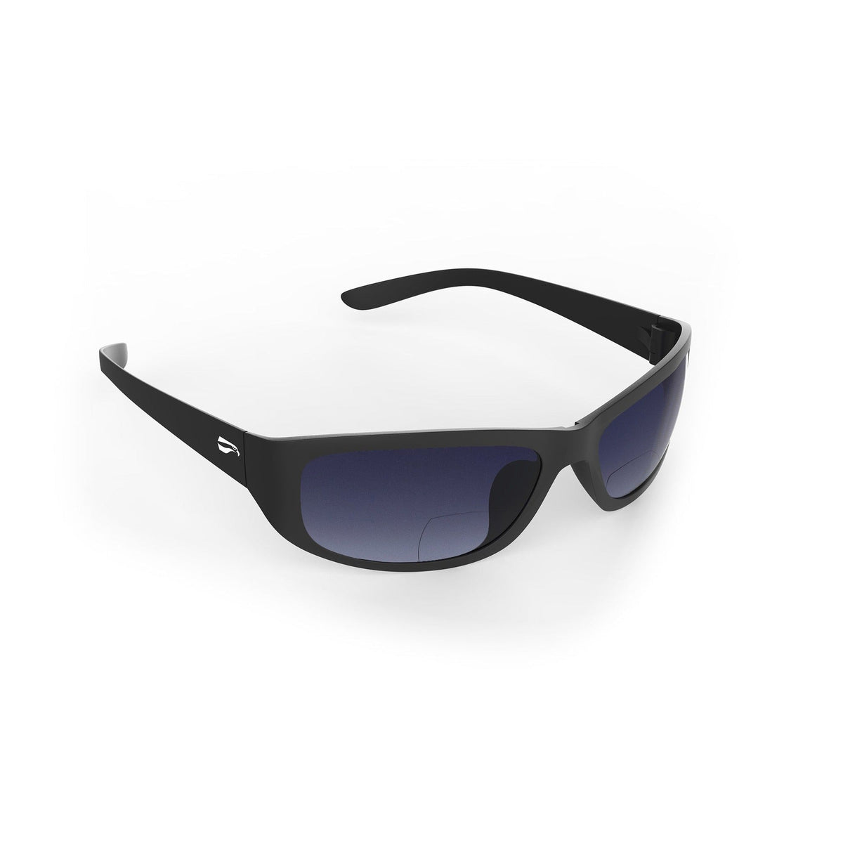 Flying Eyes Golden Eagle Sport Narrow Matte Black bifocal sunglasses with Gradient Gray lenses