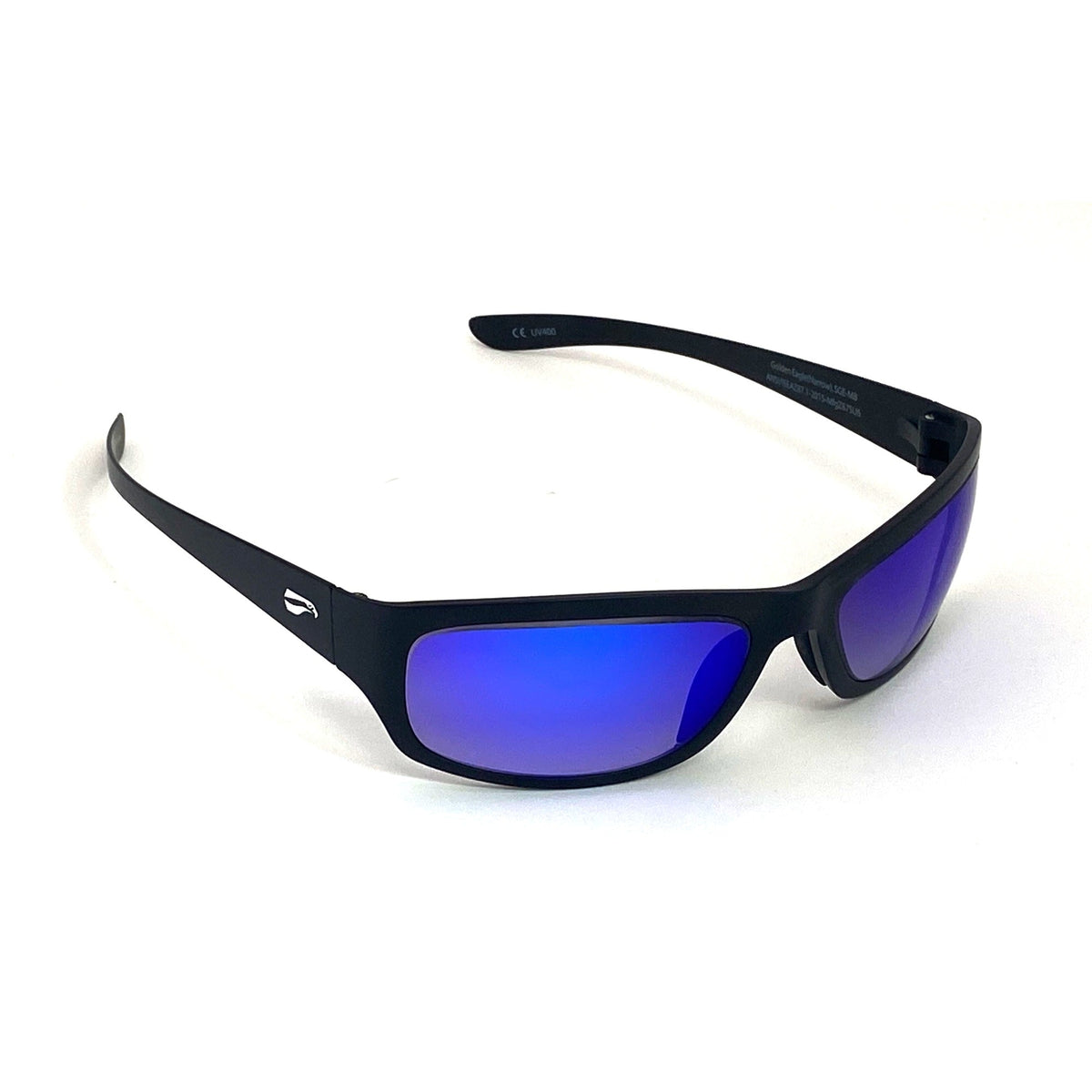 Flying Eyes Golden Eagle Sport Narrow Matte Black Gradient Mirrored Sapphire lenses