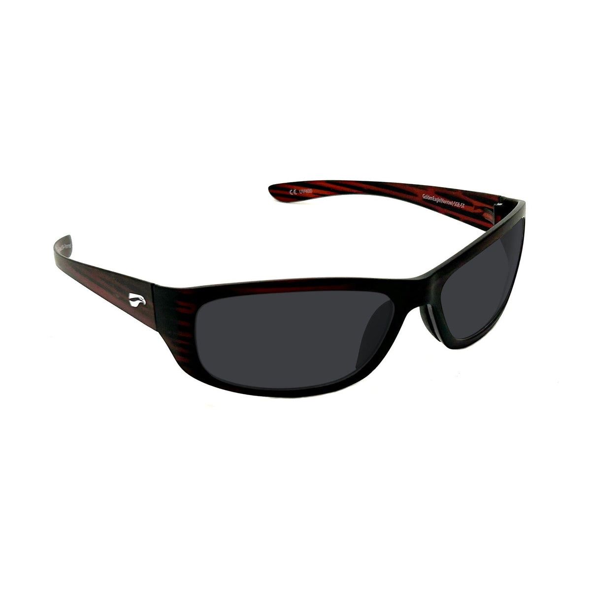 Flying Eyes Golden Eagle Sport Narrow Satin Tortoise Dark Solid Gray lenses
