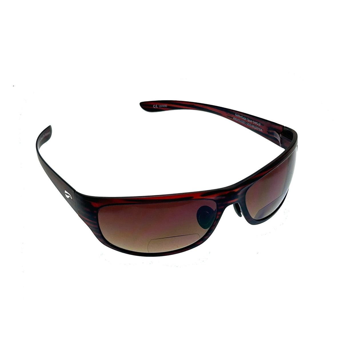 Flying Eyes Golden Eagle Sport Narrow Satin Tortoise bifocal sunglasses with Gradient Copper lenses