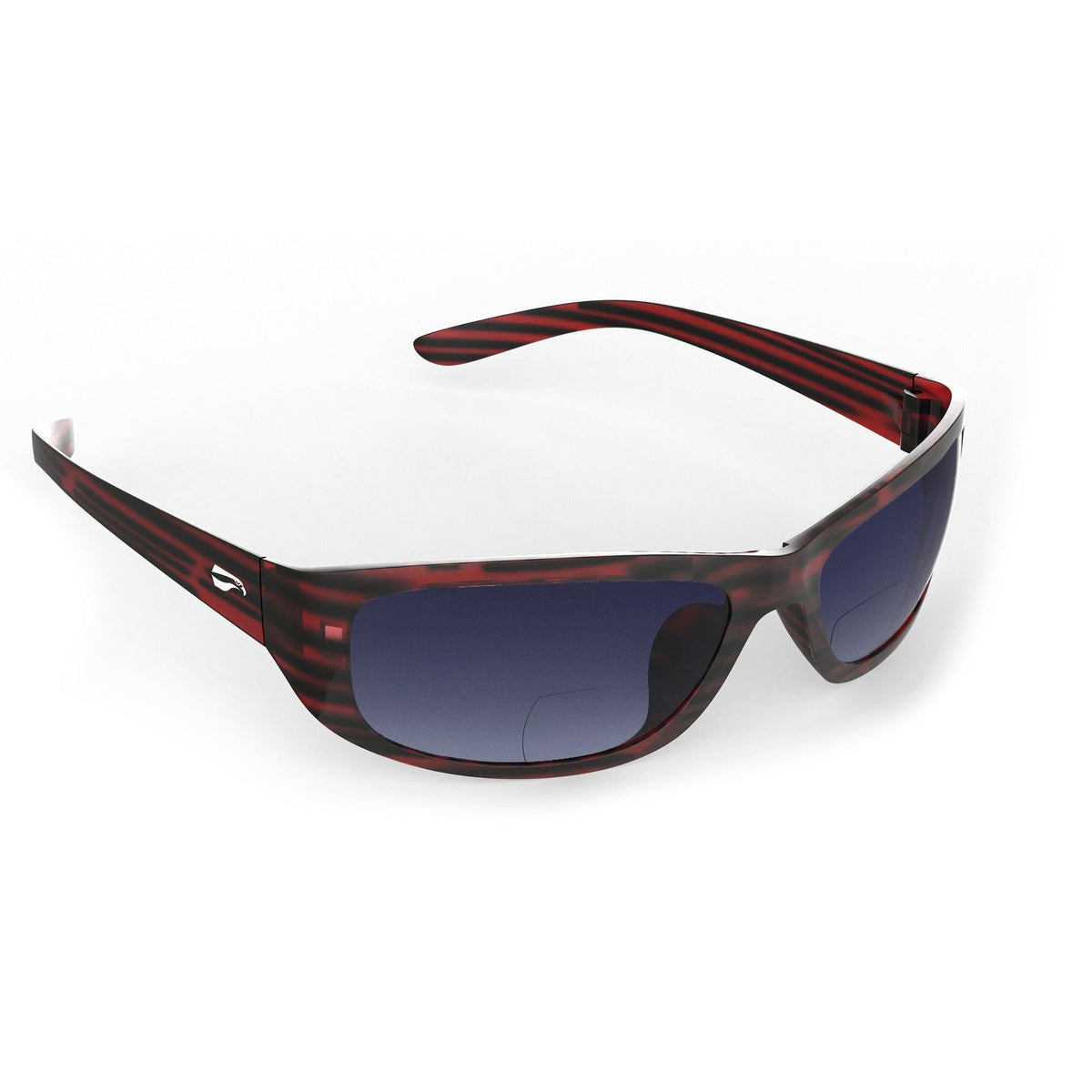 Flying Eyes Golden Eagle Sport Narrow Satin Tortoise bifocal sunglasses with Gradient Gray lenses