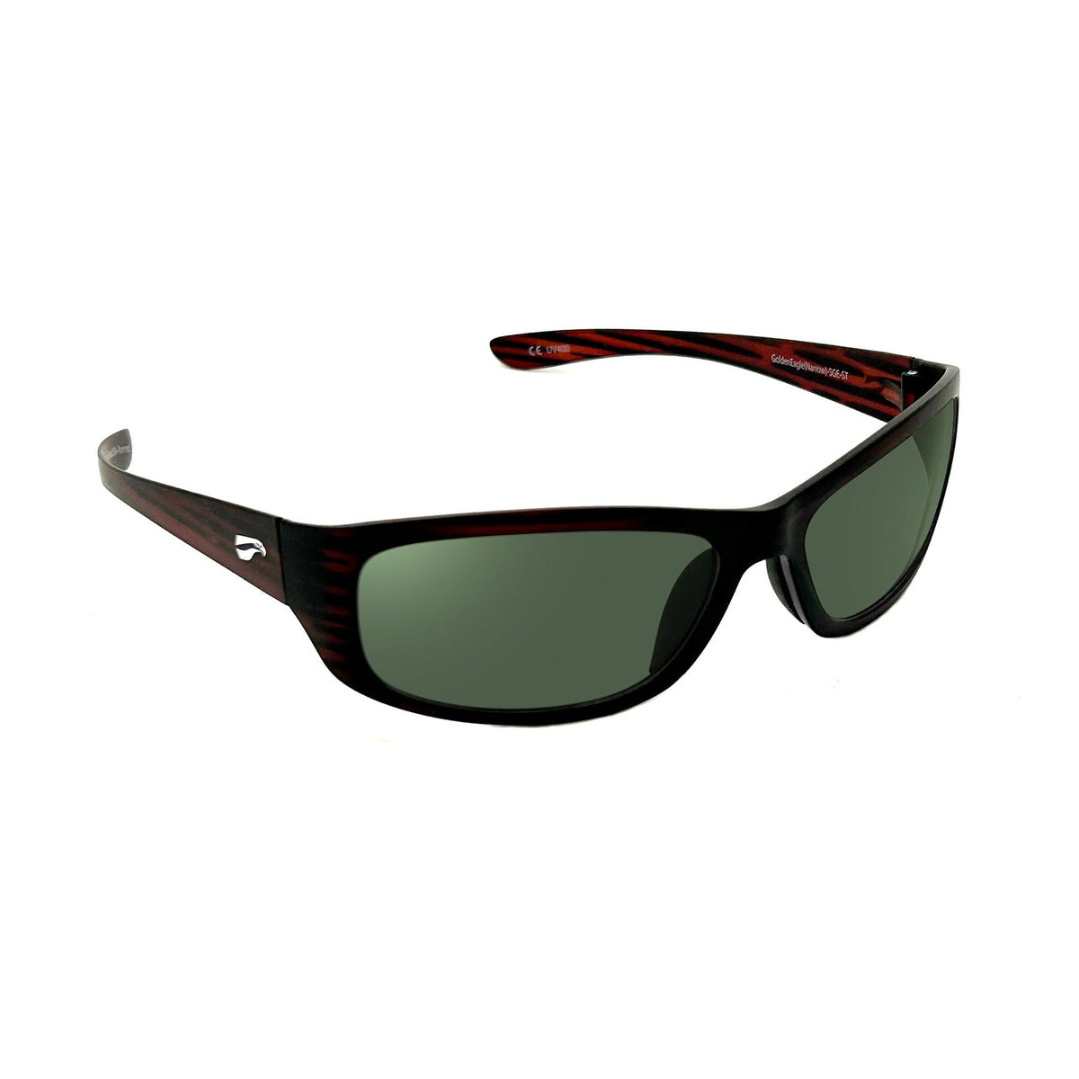 Flying Eyes Golden Eagle Sport Narrow Satin Tortoise sunglasses with G15 Neutral Green lenses